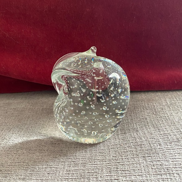 As Is Vintage Hand Blown Bulicante Art Glass Owl Paperweight - Picture 2 of 9